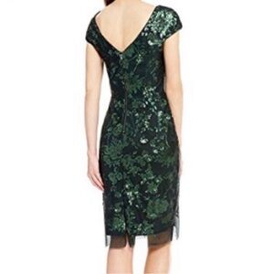 Antonio Melani Gwen Sequin Mesh Sheath Dress
